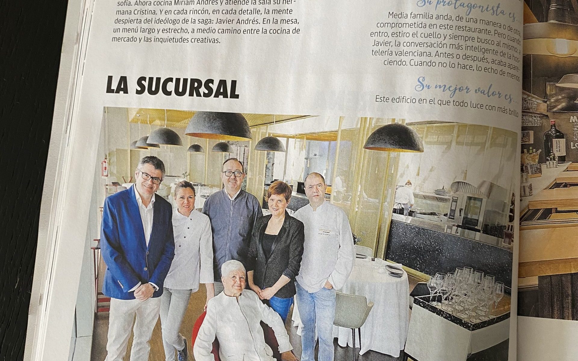 La Sucursal, 55 mejores restaurantes Comunitat Valenciana